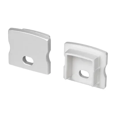 Заглушка LINE-1715 SILVER с отверстием (Arlight, Пластик) 054382 054382