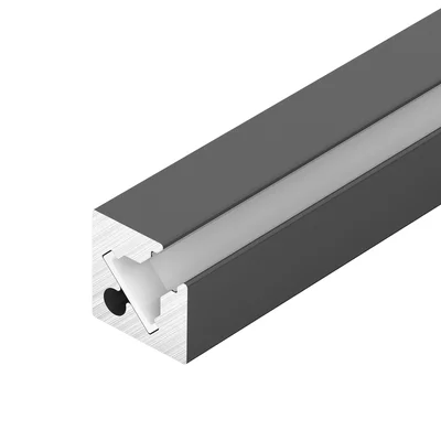 Профиль с экраном SL-KANT-H10-SQUARE-2000 IRON GREY (Arlight, Алюминий+пластик) 055325 055325