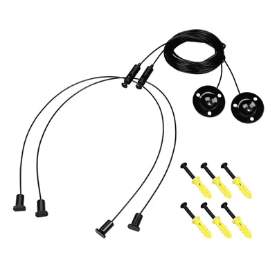 Подвес LINE-6070 2x4m Set BLACK (Pad 9x2mm) (Arlight, Металл) 056259 056259