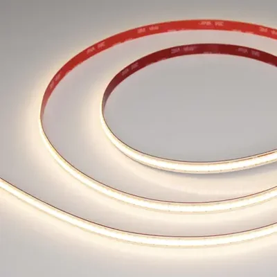 Лента COB-X480-10mm 24V Warm3000 (10 W/m, IP20, 5m, FreeCut) (Arlight, Свободная резка)