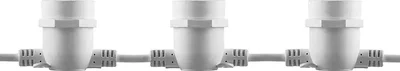 Гирлянда 230V 10 E27 белый, шаг 50cm, IP 65, 8м (3м сетевой шнур) CL50-8
