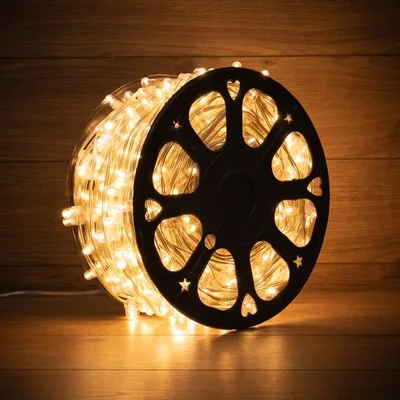 Гирлянда LED Клип-лайт 12 V, прозрачный ПВХ, 150 мм, цвет диодов Теплый белый, Flashing (Белый)