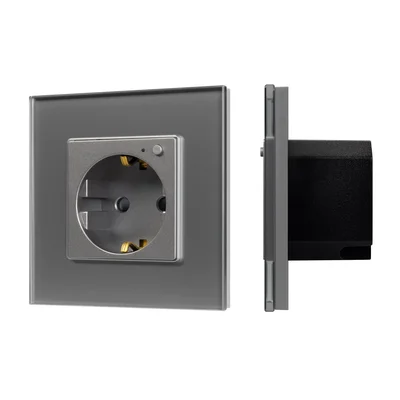 Розетка электрическая с Zigbee управлением SCT-OMALI-EUZB1-PL-GR (240V, 16A, Zigbee) (Arlight, -)