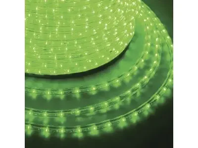 Дюралайт LED, постоянное свечение (2W) - зеленый, 30 LED/м, бухта 100м