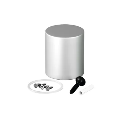 Торцевая металлическая заглушка Nemo D25 серебро