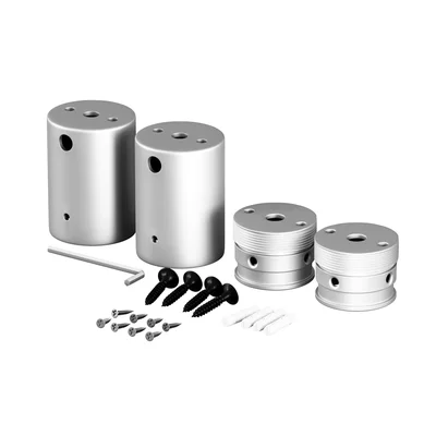 Набор для двухстороннего накладного монтажа Nemo D25 серебро