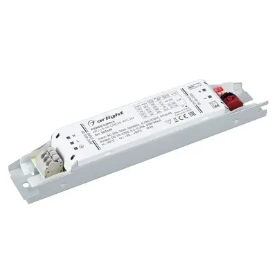 Блок питания ARJ-LG-60-LINEAR-PFC-HV (60W, 40-220V, 0.2-0.35A) (Arlight, IP20 Металл, 5 лет) 047430