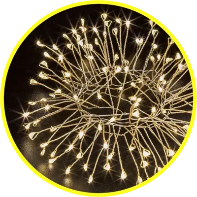 Светодиодная гирлянда NGF-F01-120WW-3AA-фейерверк