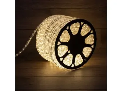 Дюралайт LED, постоянное свечение (2W) - ТЕПЛЫЙ БЕЛЫЙ, 36 LED/м, бухта 100м