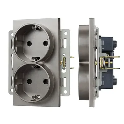 Механизм электрической розетки SCT-MEUD-PL-GR (250V, 16A) (Arlight, -)