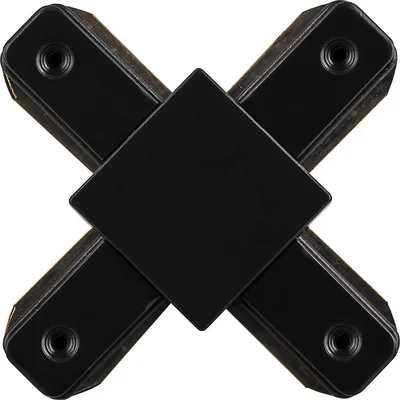 Коннектор Х-образный для шинопровода, черный, LD1002 для CAB1003 и CAB1005