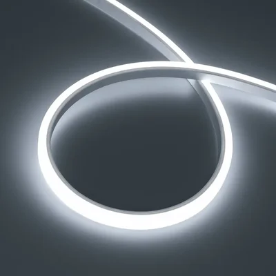 Лента герметичная WAVE-TOP-PU-A144-10x10mm 24V White5700 (5 W/m, IP68, 1m, wire x1) (Arlight, Вывод боковой, 3 года)