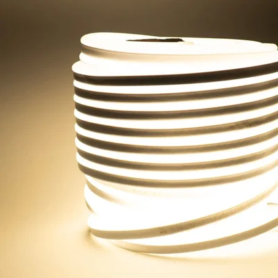 23-551 Односторонний Гибкий Неон 8х16мм Тепло-Белый 220В, 144 LED/м, IP65, Бухта 50м