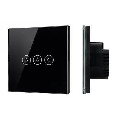 Выключатель сенсорный SWT-OMALI-S03-ZB-BK (250V, 10A, Zigbee) (Arlight, Стекло)