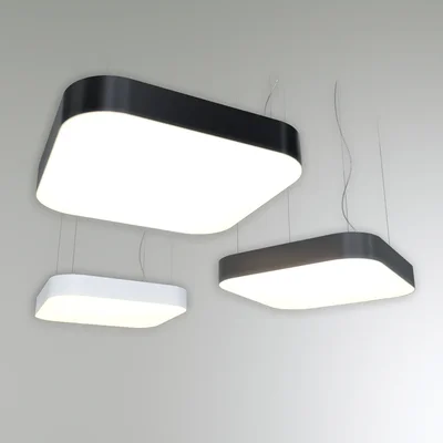 Квадратный сплошной светильник Round corner, RVE210137