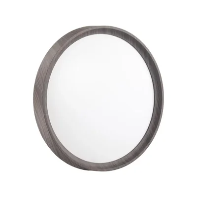 7627/CL PALE SN 122 Светильник пластик/белый/венге под дерево LED 30Вт 4000К D330 IP43 WOODI