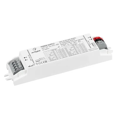 Блок питания ARJ-SP-36-PFC-WR (36W, 3-50V, 0.15-0.9A) (Arlight, IP20 Пластик, 5 лет)