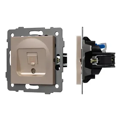 Механизм компьютерной розетки SCT-MPC1-PL-GD-V (RJ-45, CAT6) (Arlight, -)