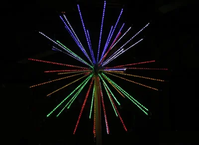 LED-EM-003-М, 240V Фейерверк Шар с контрол.12 реж. 5м*5м*5м, 52 луча (2 кор.) 24 Вольта