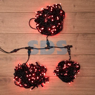 Гирлянда LED ClipLight 24V, 3 нити по 20 м, свечение с динамикой, цвет диодов Красный