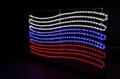 FLESI-LED-FL-ФЛАГ РБ-240V-R/G производство flesi (РФ) 102х65см