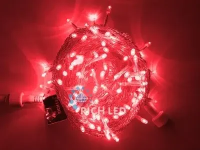Светодиодная гирлянда Нить 10 м, 220 вольт, герметичная, 100 LED, RL-S10C-220V-CT/R
