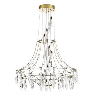 7000/51L CLASSIC ODL_EX25 81 Люстра золото/металл/хрусталь IP20 LED 51W 4000K FLAMENCO