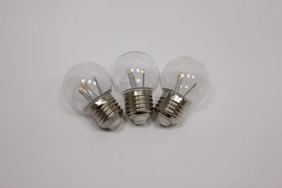 Лампа для белт-лайт E27 BULB-6 SMD-240V-WW, G45, 6 SMD, прозрачная колба, 01574
