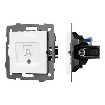 Механизм компьютерной розетки SCT-MPC1-PL-WH-V (RJ-45, CAT6) (Arlight, -)