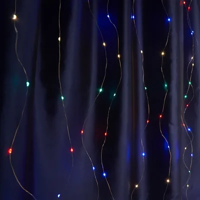 Гирлянда - занавес типа Роса USB 480 LED 3*3м, мульти, IP20 , сетевой шнур 3м в комплекте, CL591
