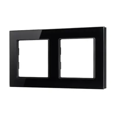 Рамка стеклянная FRM-GLARE-GS-2-BK (Arlight, -)