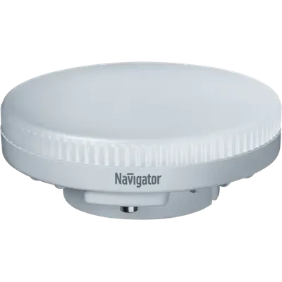 Лампа светодиодная LED 8Вт GX53 230В 2700К NLL-GX53-8-230-2.7K таблетка (плоский цилиндр)