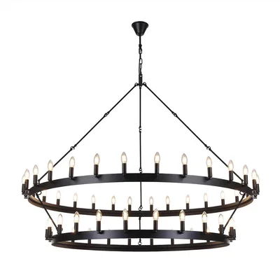 Citilux Смитсон CL470254 Люстра замковая подвесная Чёрная