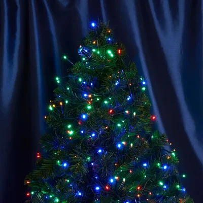 Светодиодная гирлянда Feron CL09 линейная 10м + 2м 230V мультиколор, зеленый шнур