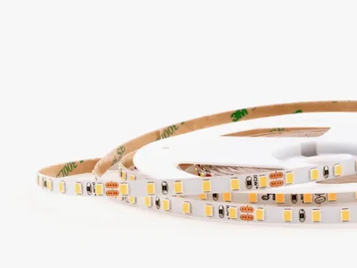 Светодиодная лента узкая 2835 120/м (5Вт/м) 24В теплая 5мм 006048