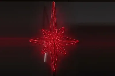 FLESI-LED-FL-002-Елочная макушка"Полярная звезда" красная/красный флэш (РФ) 150Х117см.