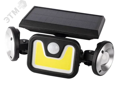 Светильник светодиодный SLR-W05 настенный с солнечной батареей с датчиками движения датчик освещенности ФАZА