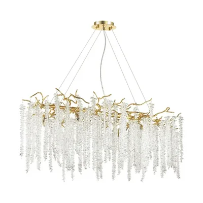 5005/12 HALL ODL23 639 золотой/прозрачный металл/хрусталь Люстра G9 12*40W BANCHE