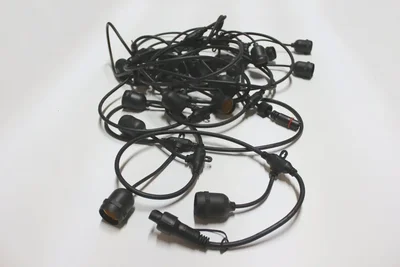 LED-2BLR-10M-20Е27-240V-Type-BL Гирлянда Белт-лайт IP65 10м, черные провод/20 патронов Е27. Neo-Neon