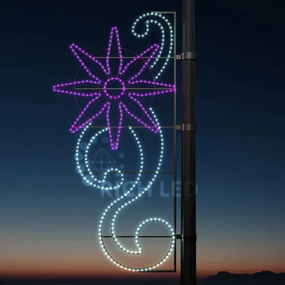 Светодиодная консоль "Георгин" * Розовый RL-KN-148