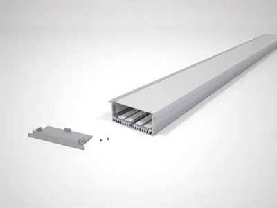 Встраиваемый профильный линейный светильник 88х32 с выносным БП, RVE300304