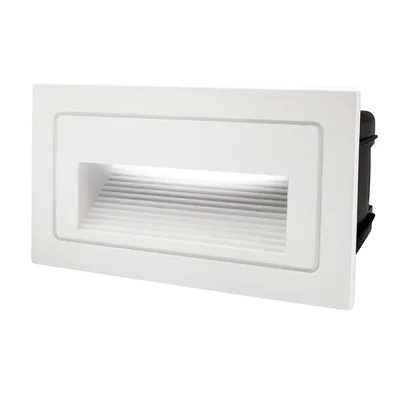 Светильник для ступеней 3Вт 5000К Металл Белый Прямоугольный General GSTL-S1-3BT-5K