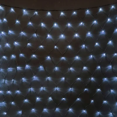 Светодиодная Сеть 2 x 2 м Белая 24В, 256 LED, Провод Черный ПВХ, IP54