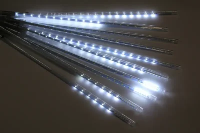 2021 Сосульки строб Трубки D12mm,10шт 0,5М Белая LED-PLM-SNOW-480SMD-0.5*4.5M-10-7V-W не соедин.