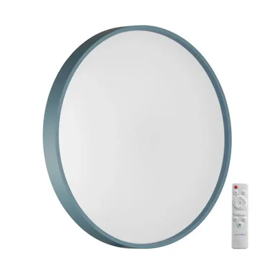 7745/DL COLOR SN Светильник светодиодный потолочный пластик/белый/синий LED 48Вт 3000-6000К D380 IP43 пульт ДУ MAVIC