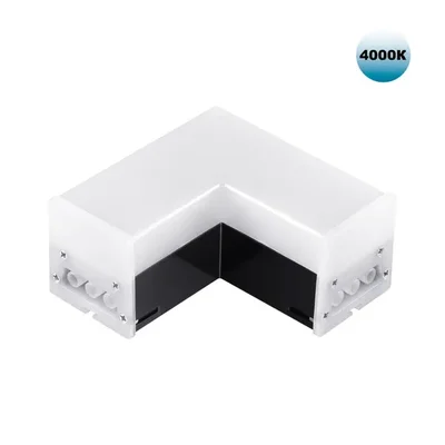 359116 OVER NT23 205 черный Светильник-соединитель "L"- образный с двумя сетевымм входами IP20 LED 8W 4000K 100-265V 720Лм BITS