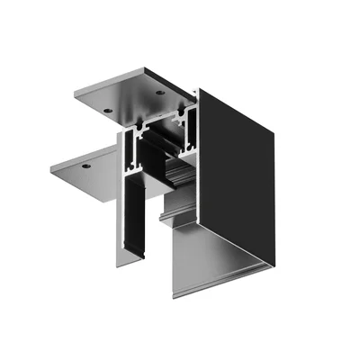 Угловой коннектор Gravity накладной черный TRX010CL-21B