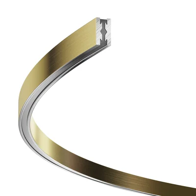 Шинопровод круглый из полукругов 1500мм Flarity латунь, TRX154-2SR-D1500-BS