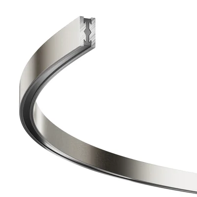 Шинопровод полукруг 800 мм Flarity платина, TRX154-SR-D800-PT