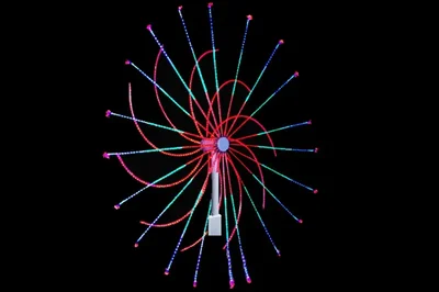 LED-EM-015, 240V Фейерверк Колесо с контрол. D3м